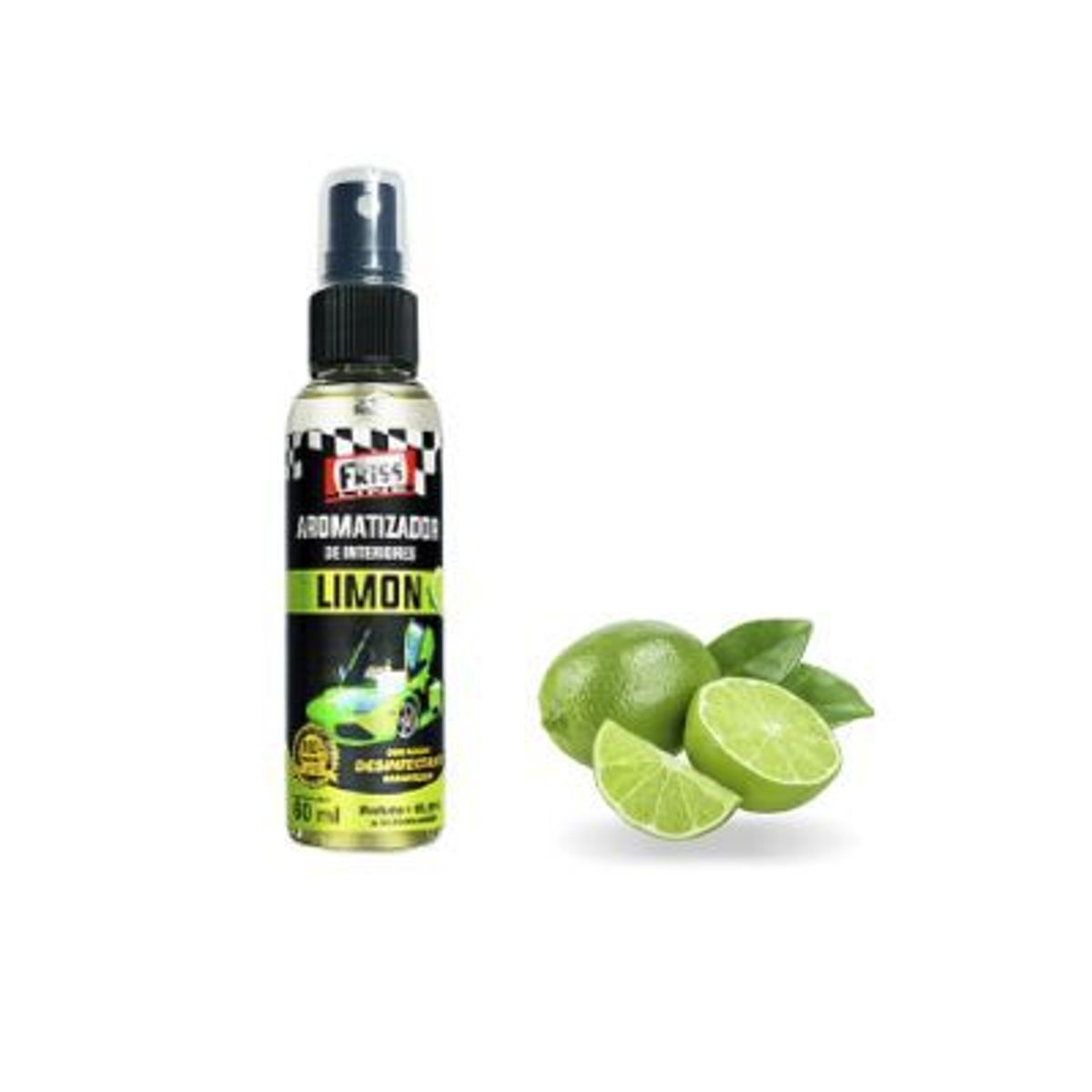 TECGO - Ambientador Esencia Limon 60ML Aroma Olor Automóvil