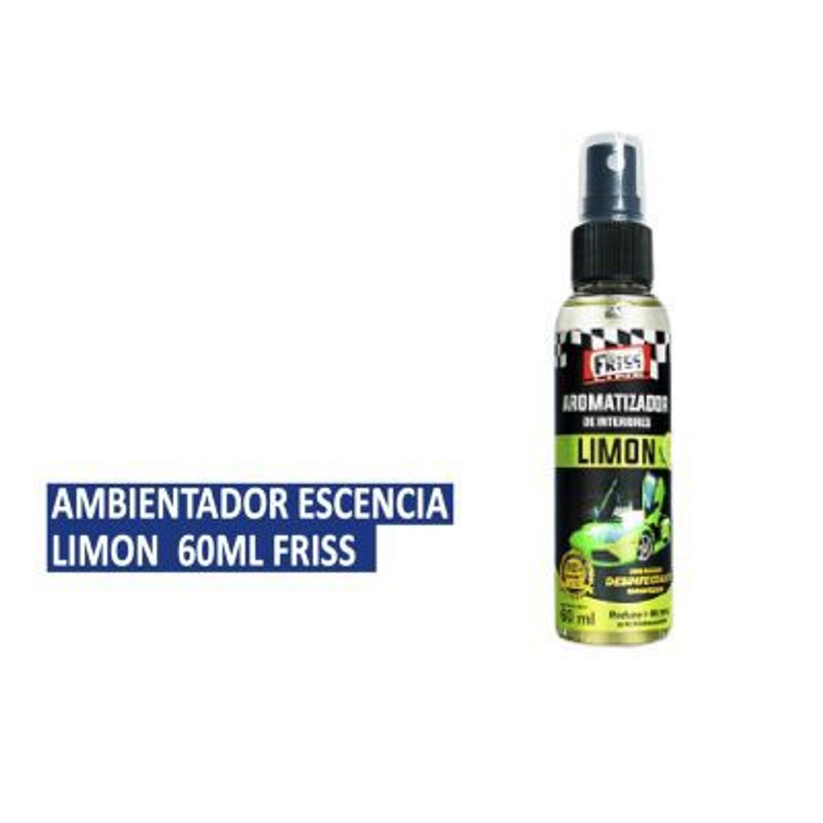 TECGO - Ambientador Esencia Limon 60ML Aroma Olor Automóvil
