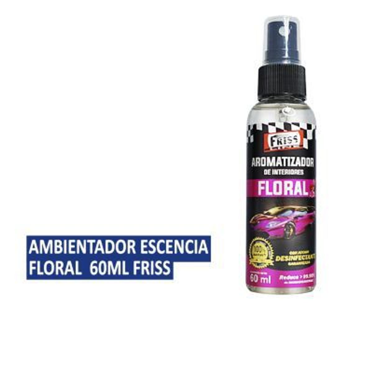 TECGO - Ambientador Esencia Floral 60ML Aroma Olor Automóvil