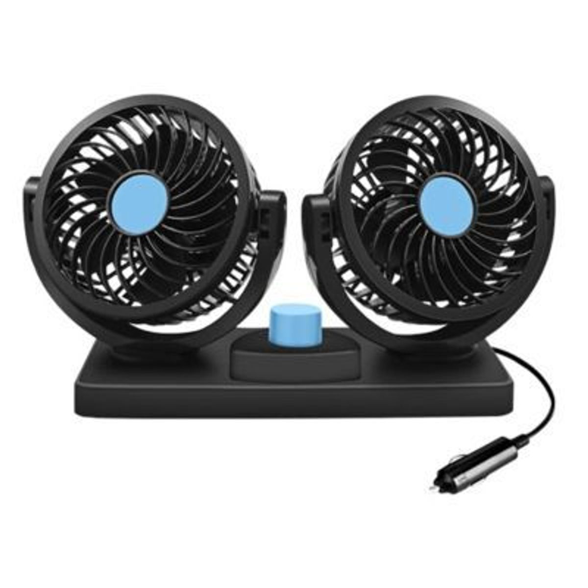 GENERICO - Ventilador 2 cabezas 360° cigarrera para todo tipo vehiculo