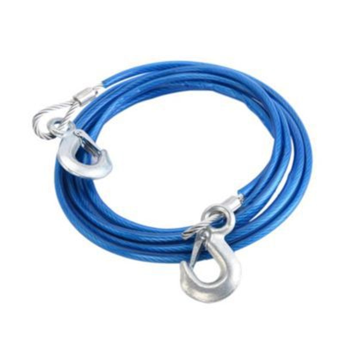 GENERICO - CUERDA DE REMOLQUE ACERO 8MM 4METROS 5 TONELADAS