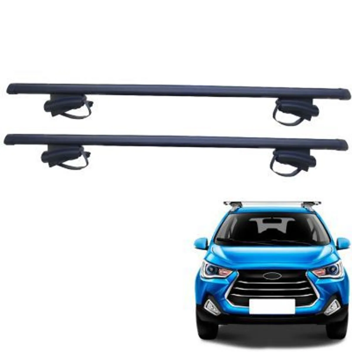 GENERICO - BARRA DE TECHO ALUMINIO TRANSVERSAL CLLAVE CORREA NEGRO