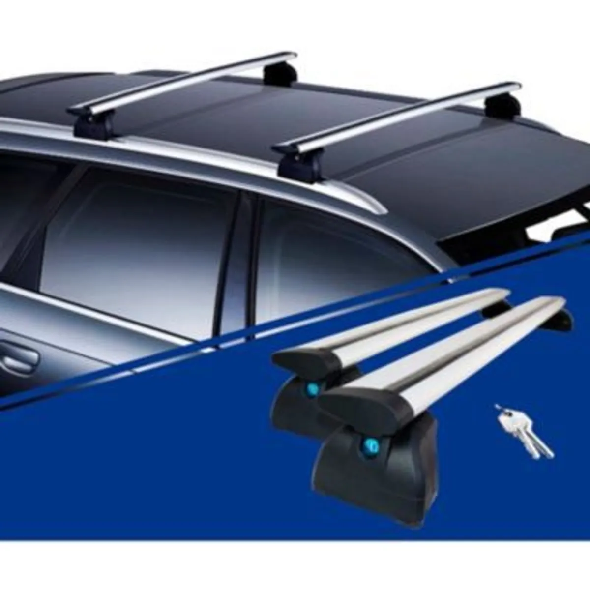 GENERICO - Barra de techo pegado aluminio