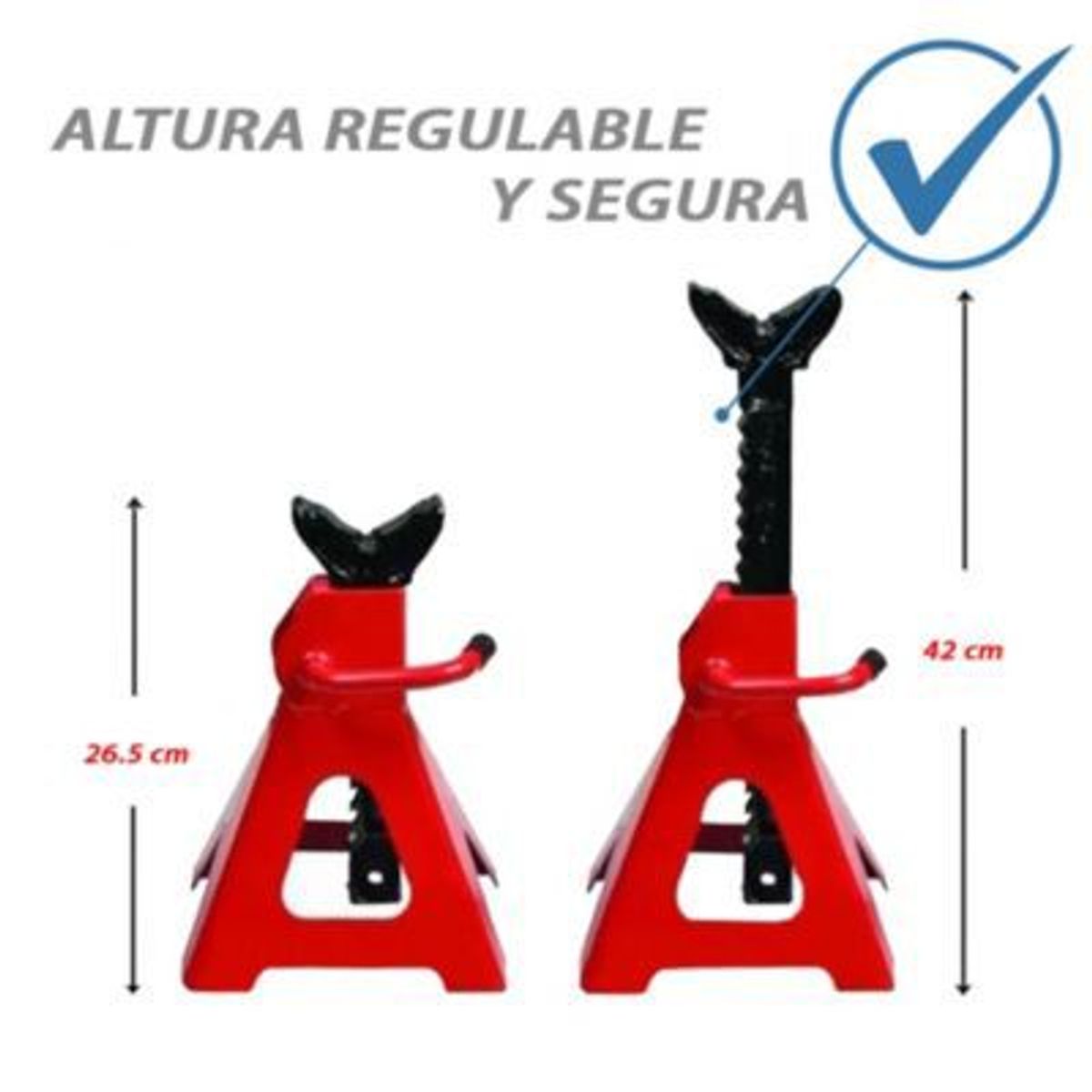 GENERICO - CABALLETE 2 TONELADAS SOPORTE/SEGURIDA/