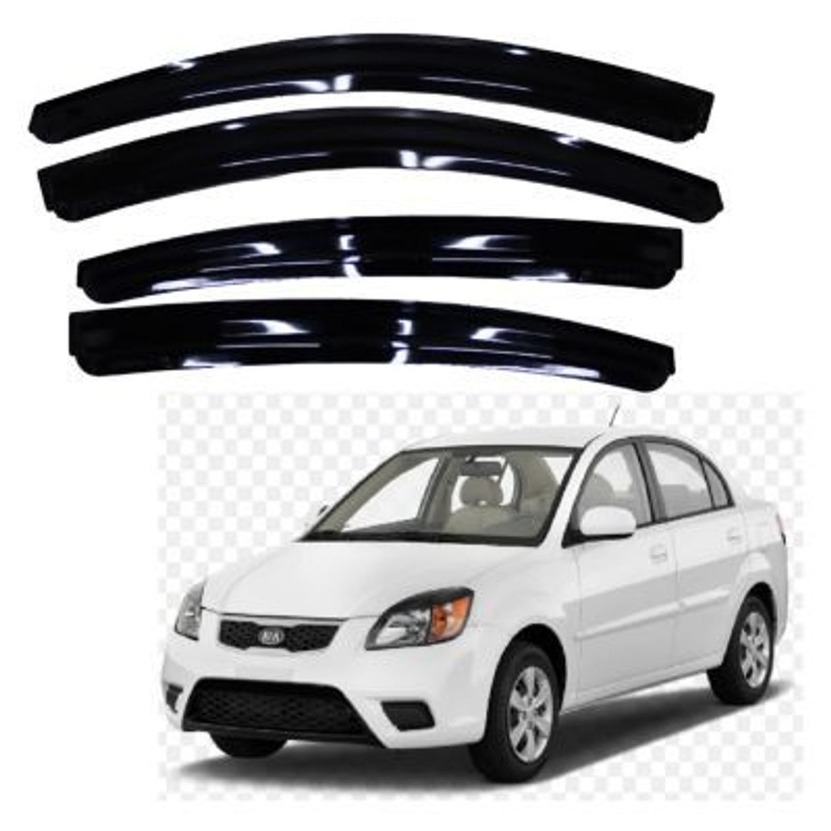 GENERICO - CORRELLUVIA KIA RIO 2011-2017 NEGRO