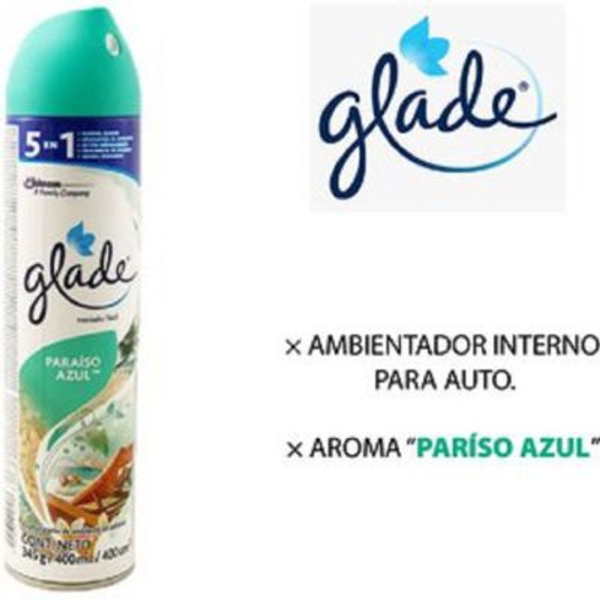 JOHNSON AND JOHNSON - AMBIENTADOR SPRAY PARAISO AZUL 400 ML GLADE