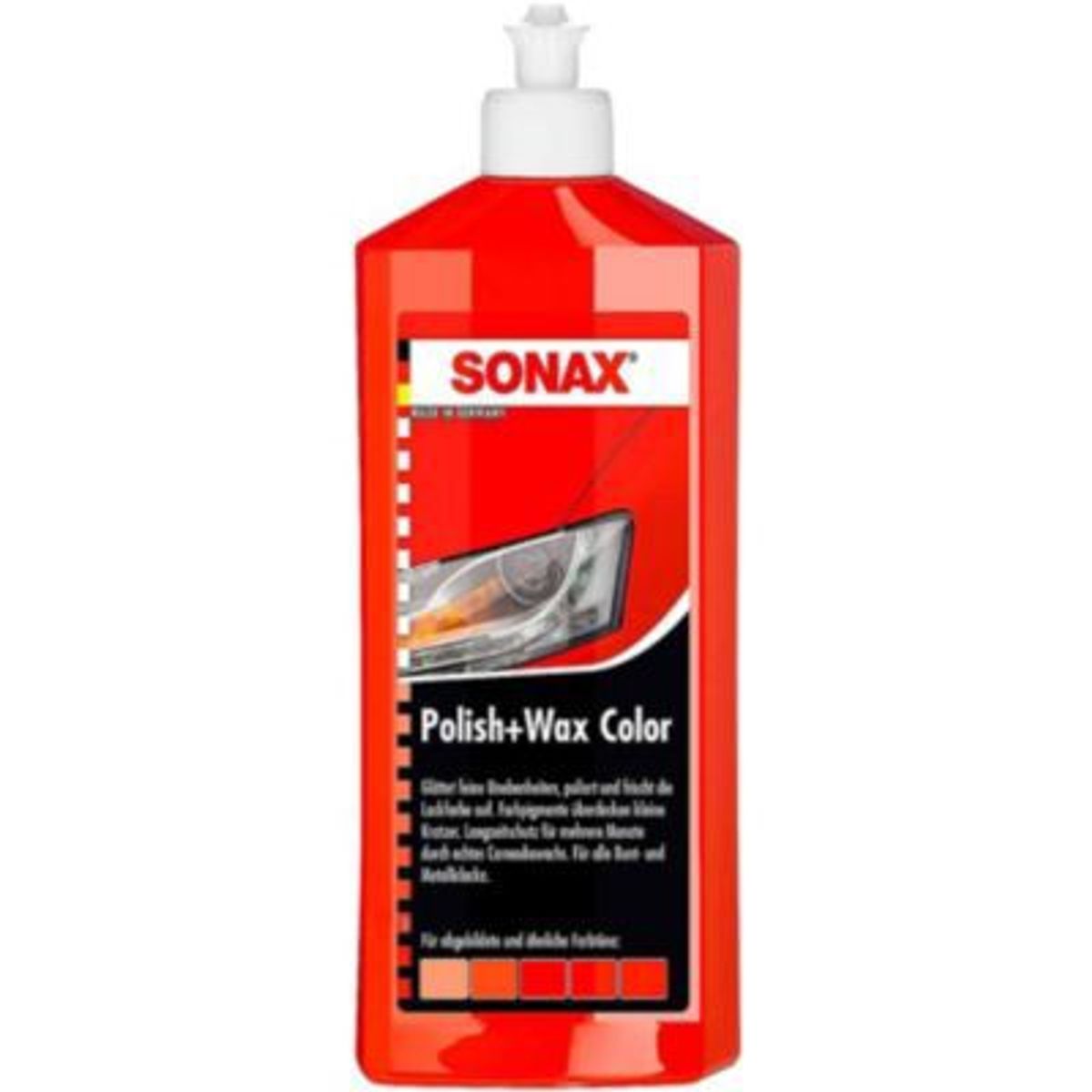 GENERICO - Cera liquida de auto rojo sonax 500ml