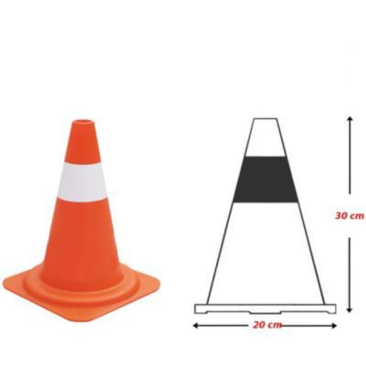 GENERICO - Cono de emergencia 30cm seguridadvialseparador