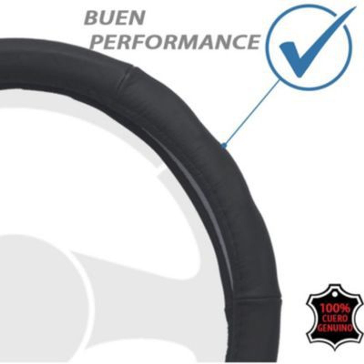 GENERICO - Funda de timón de auto cuero original forro protector