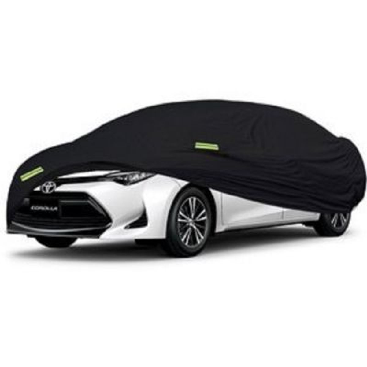 GENERICO - PROTECTOR CUBIERTA  COBERTOR TIPO TOYOTA COROLLA SEDAN NEGRO