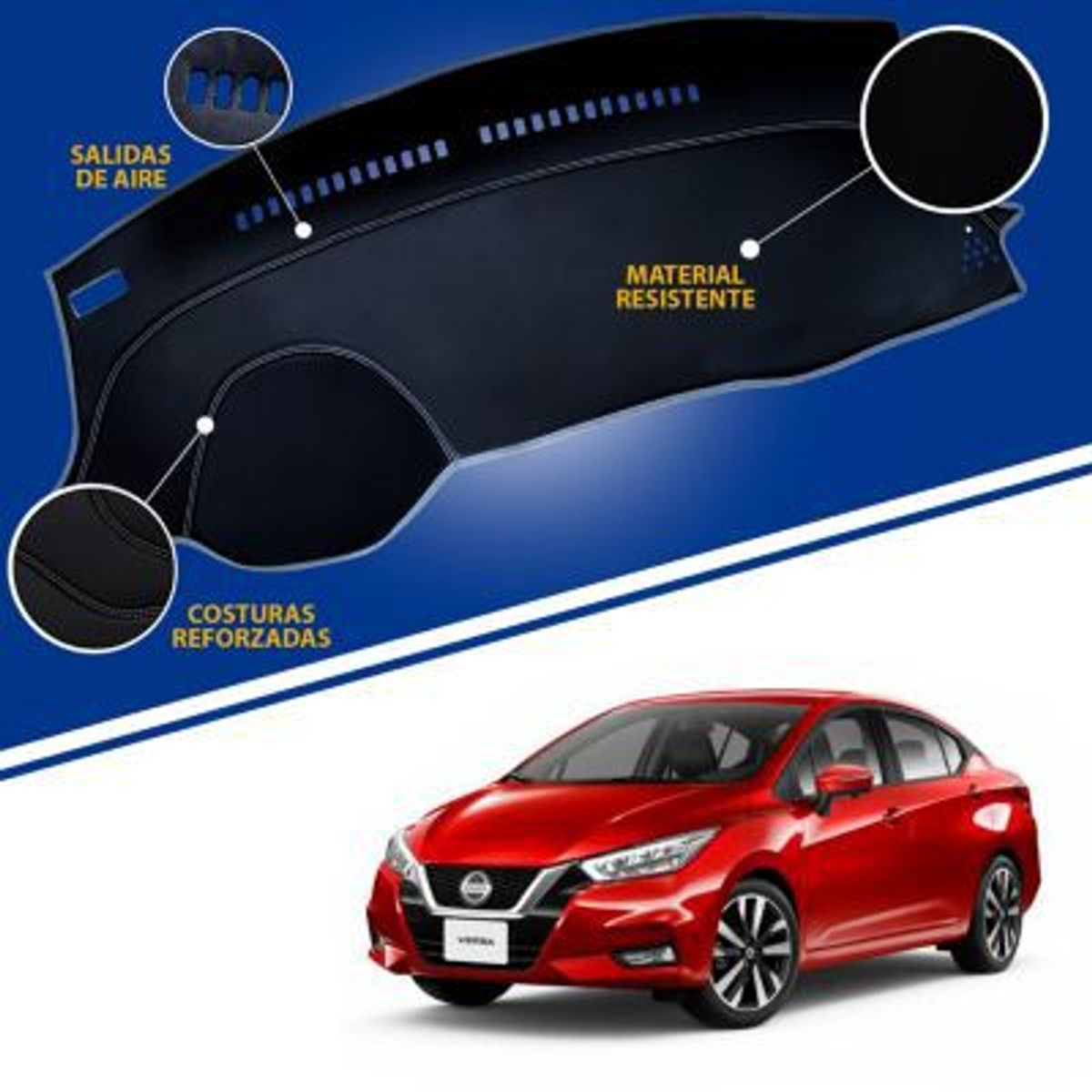 GENERICO - Protector para tablero TIPO nissan versa 2021-2022