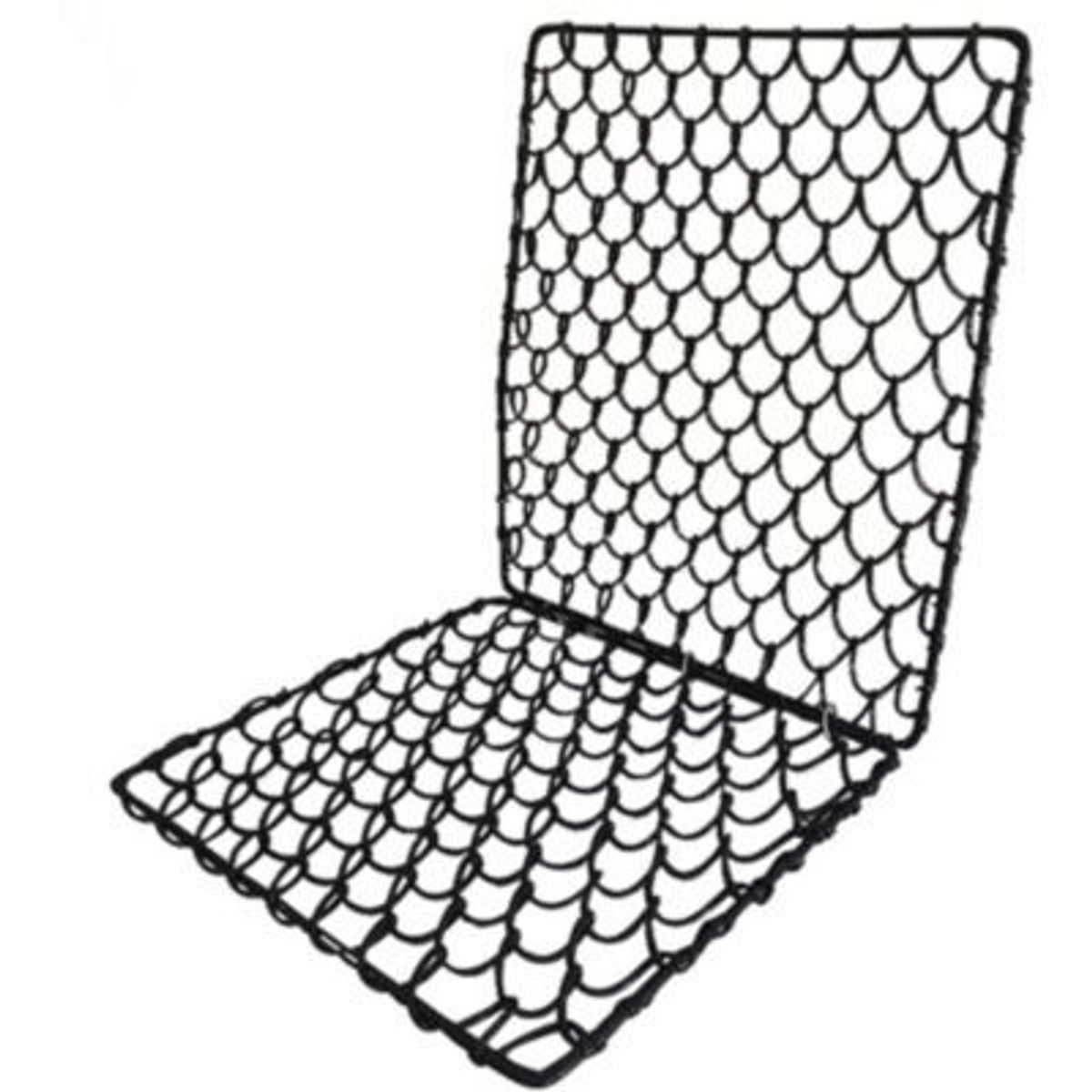 GENERICO - Respaldar de auto asiento antitranspirante alambres negro