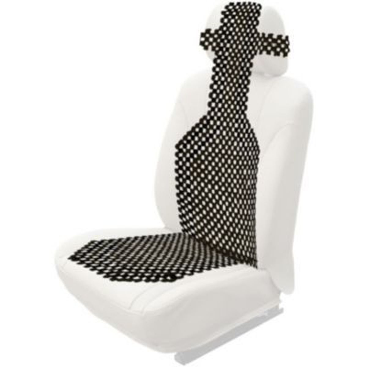 GENERICO - Respaldar de auto asiento antitranspirante madera negro