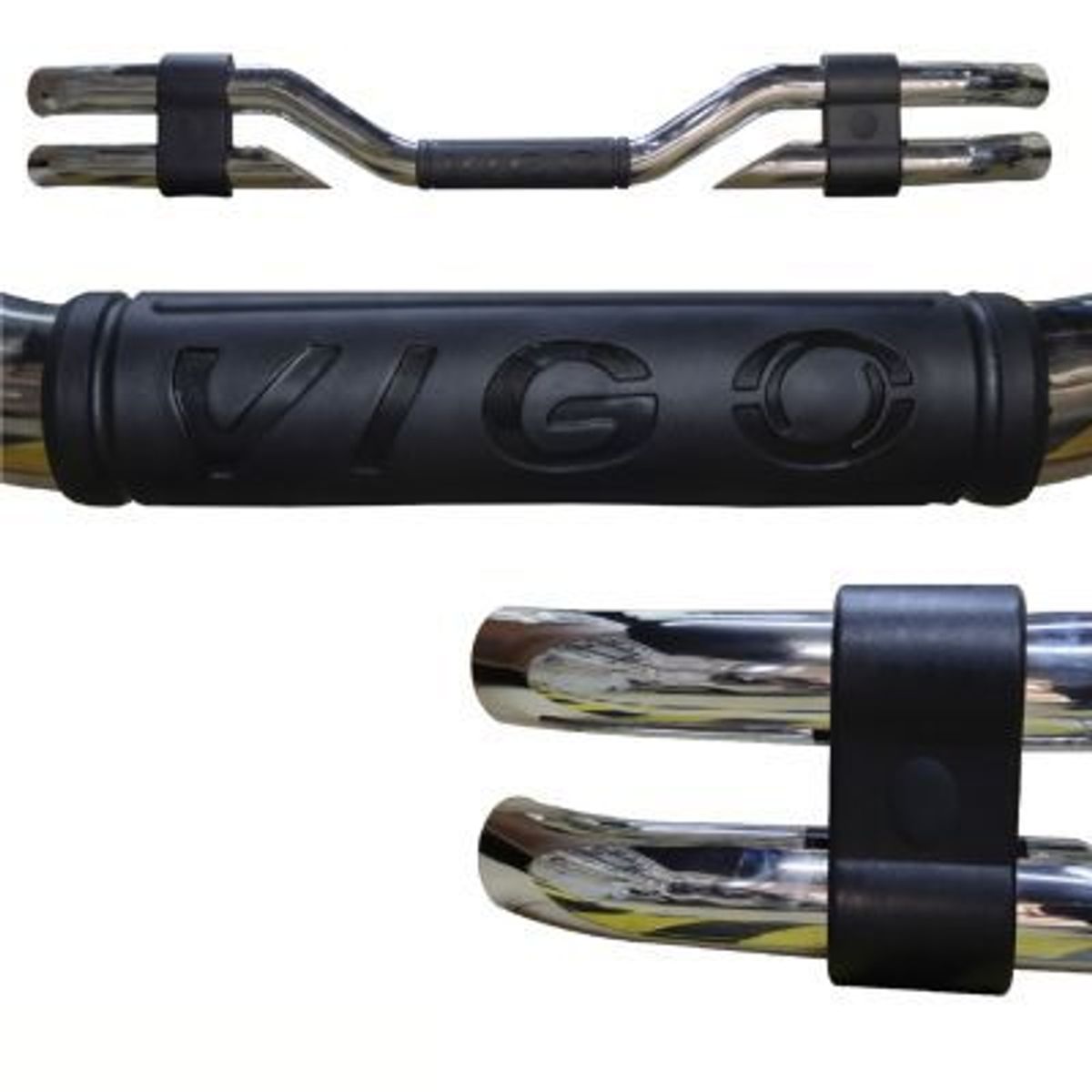 GENERICO - PARACHOQUE DEFENSA POSTERIOR ACERO TOYOTA HILUX VIGO