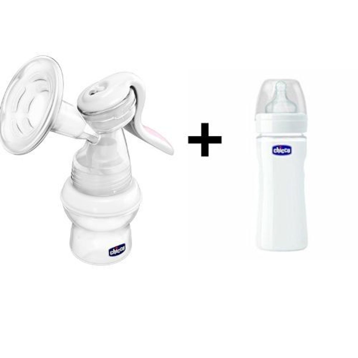 CHICCO - Pack De Extractor De Leche  + Biberón 240ml  De Vidrio Chico