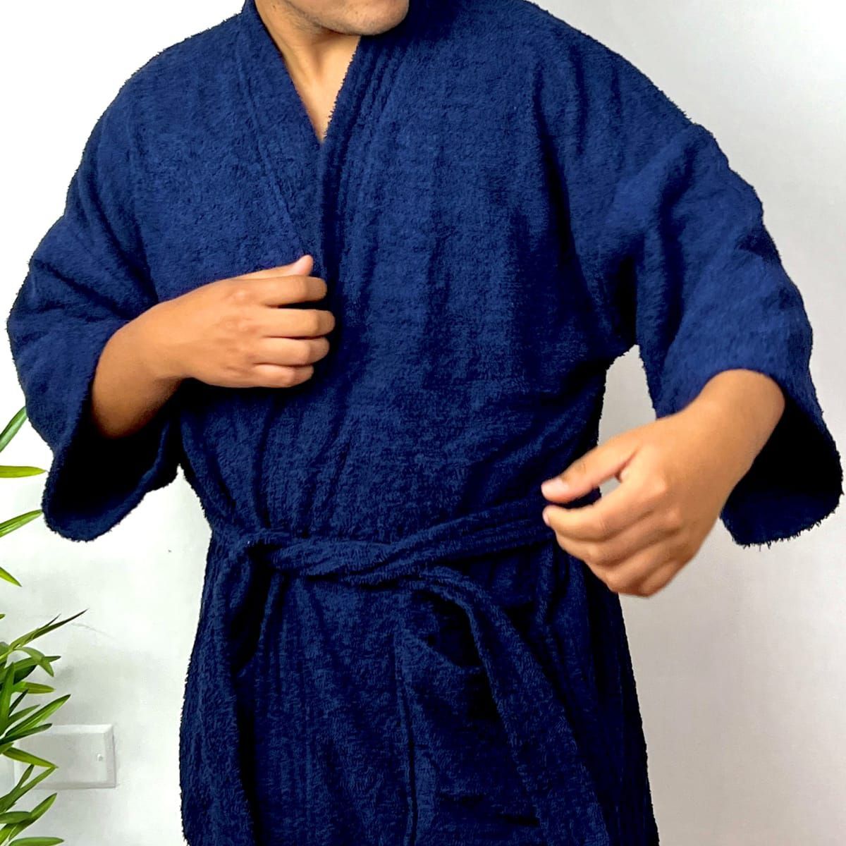 GENERICO - Salida de baño Niños - Talla 8 - Azul marino