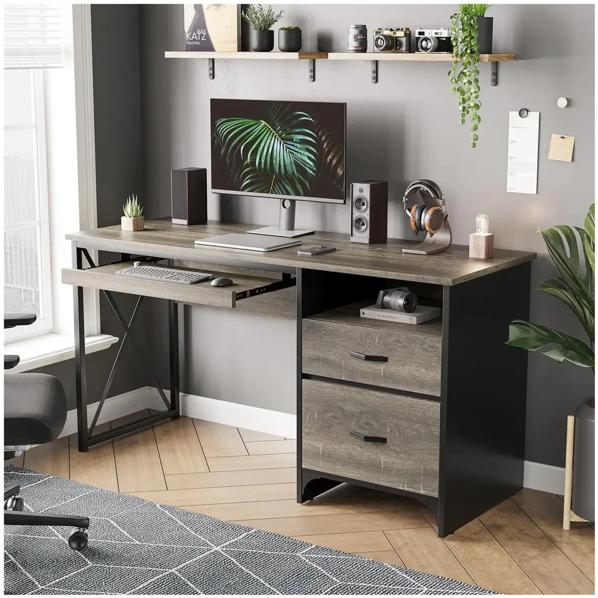 VENTITAS HOME - Escritorio Industrial Helena Ventitas Home Carbón