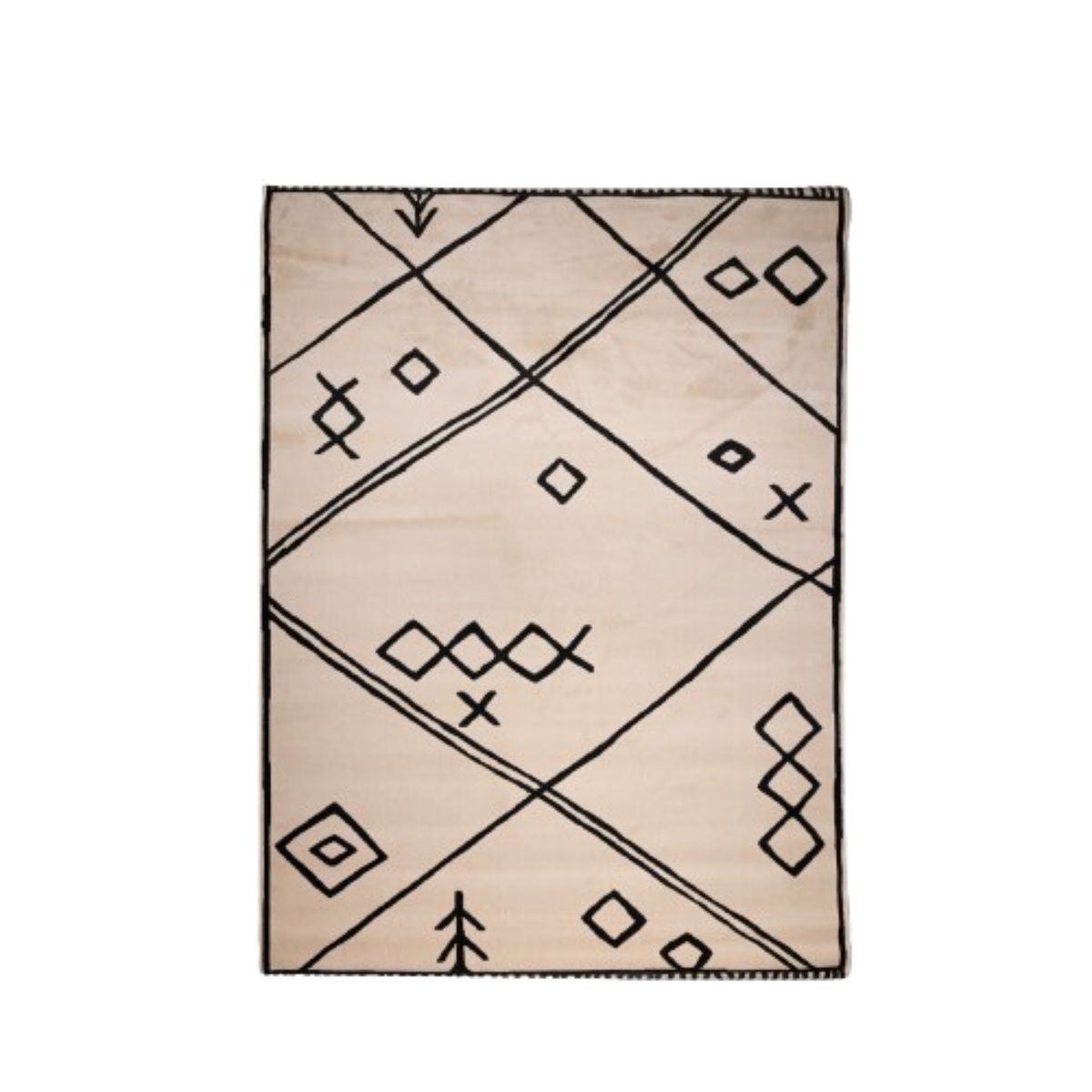 NIHM - Alfombra Índigo Beige 230x160 cm