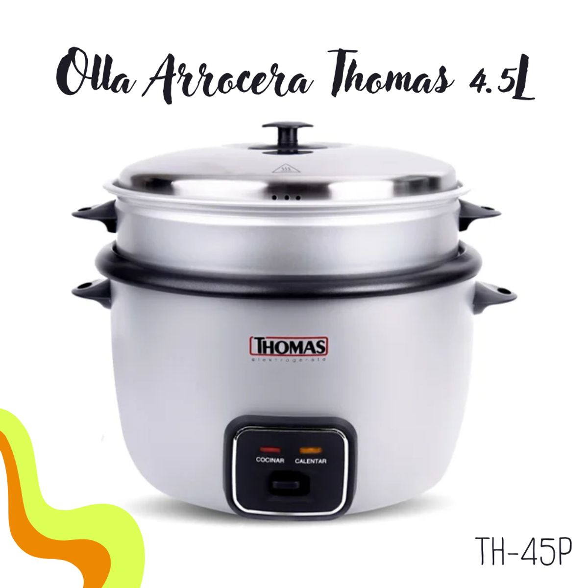 THOMAS - Olla Arrocera Thomas de 4.5 Lt TH-45P