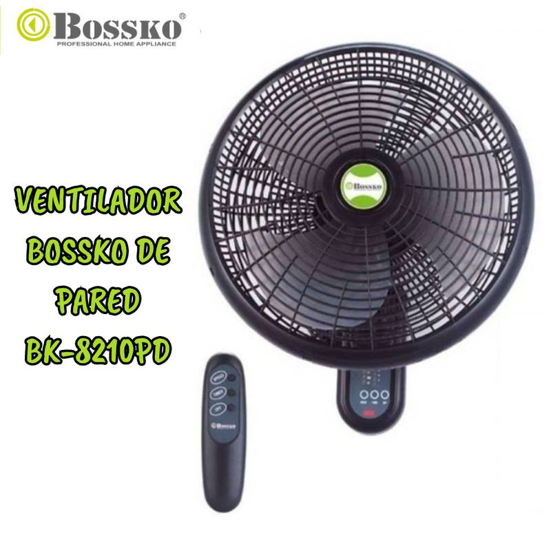 BOSSKO - Ventilador De Pared Bossko 16"  con Control Remoto  BK-8210PD