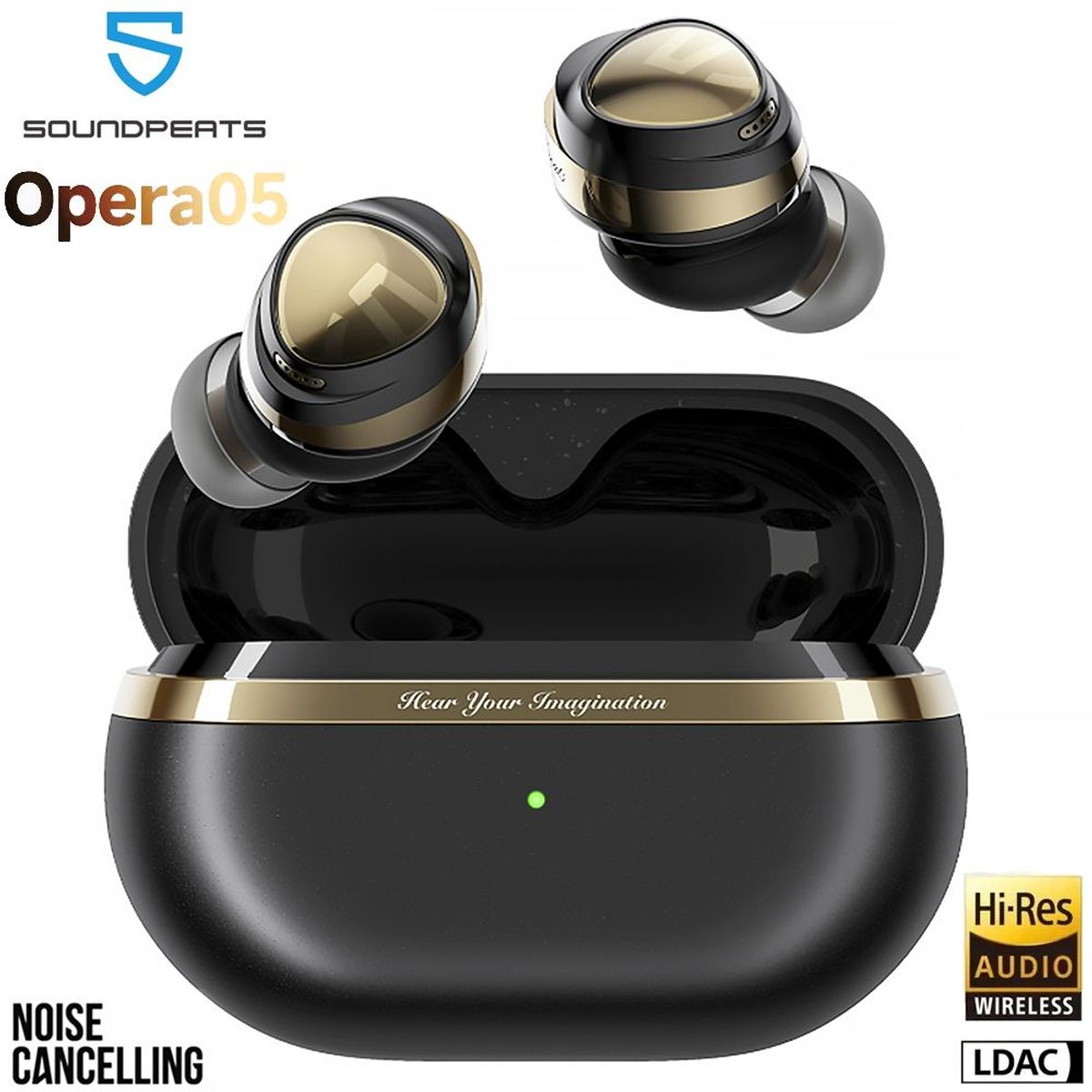 SOUNDPEATS - SoundPeatsAudifonos Bluetooth 5.3 NC Extra Bass HI-RES Opera05