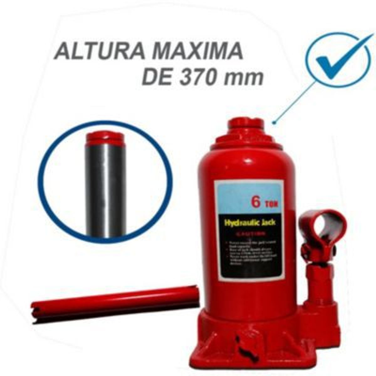 GENERICO - Gata hidráulica botella 6 toneladas