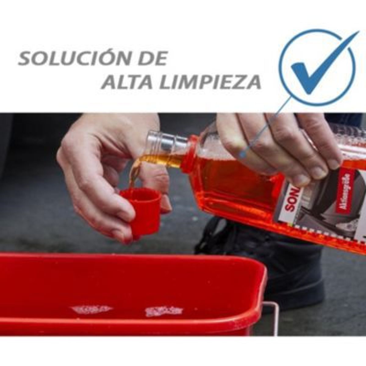 SONAX - Shampoo de auto con cera 1lt sonax lavado limpieza