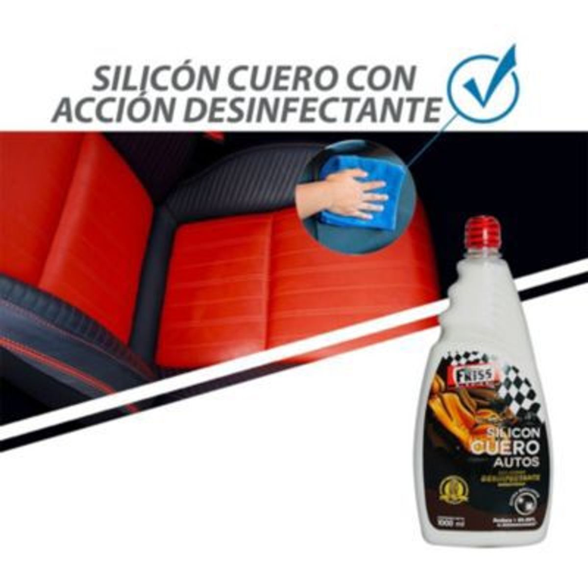 GENERICO - Silicona de auto para tapiceria y cuero friss 1 l