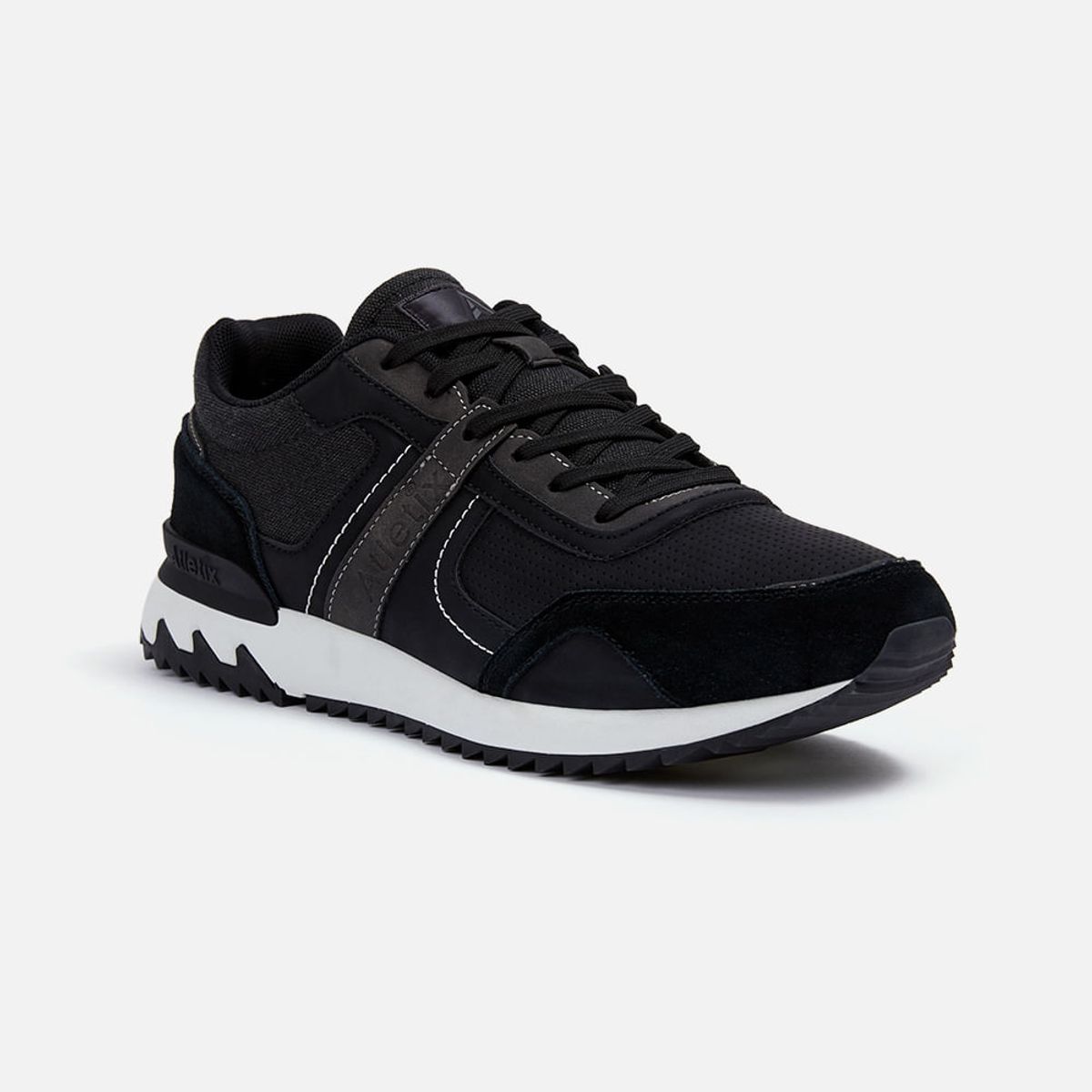 NEW ATHLETIC - ZAPATILLAS ATLETIX LIFESTYLE CASUALITY34 NEGRO CON BLANCO PARA HOMBRE
