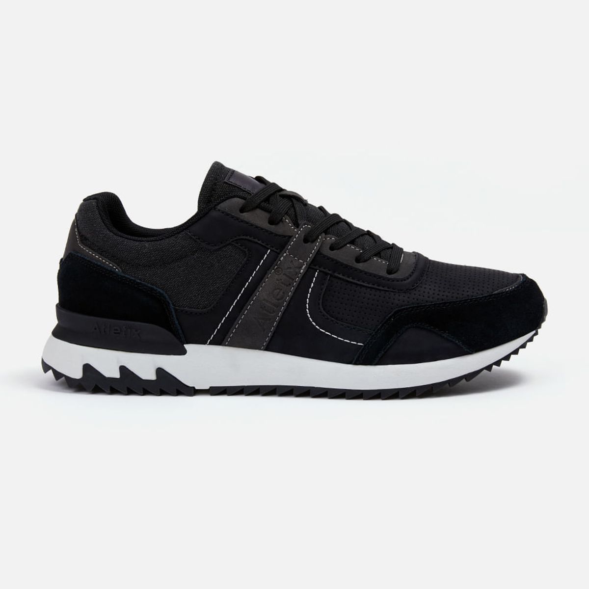 NEW ATHLETIC - ZAPATILLAS ATLETIX LIFESTYLE CASUALITY34 NEGRO CON BLANCO PARA HOMBRE