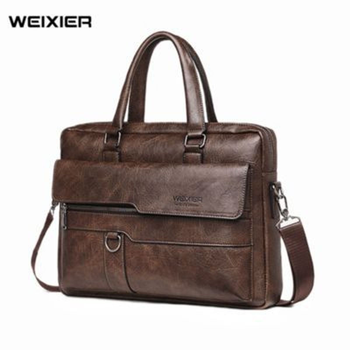 GENERICO - Maletines Ejecutivos Hombre Portafolio Weixier de Cuero para Trabajo