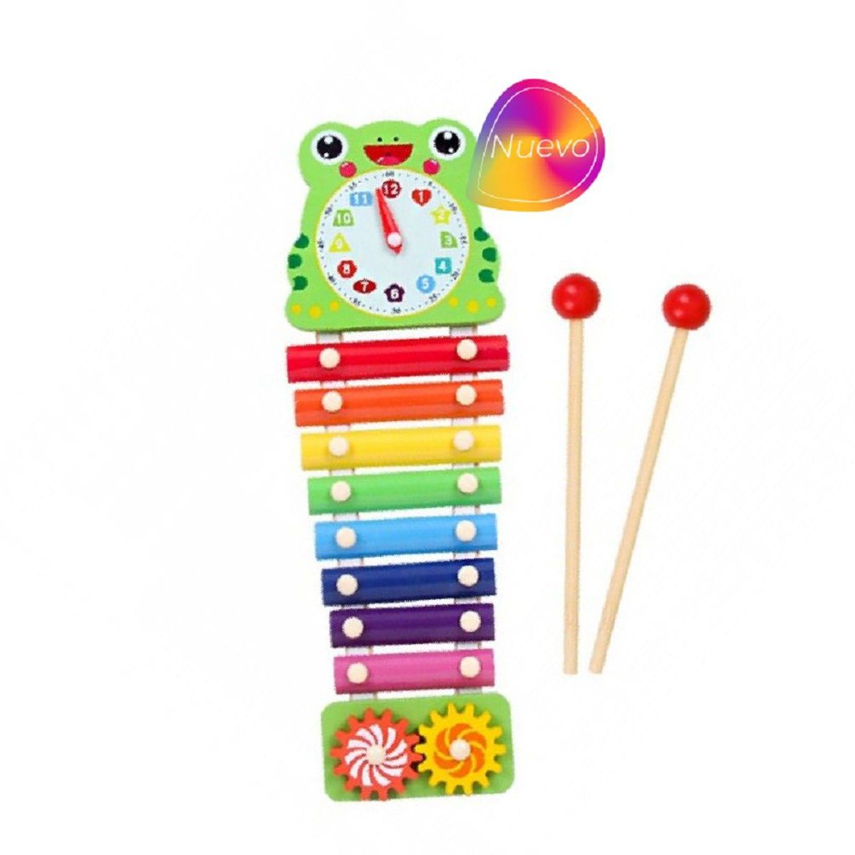 GENERICO - Juguete Xilófono Colorido Rana Con Engranajes