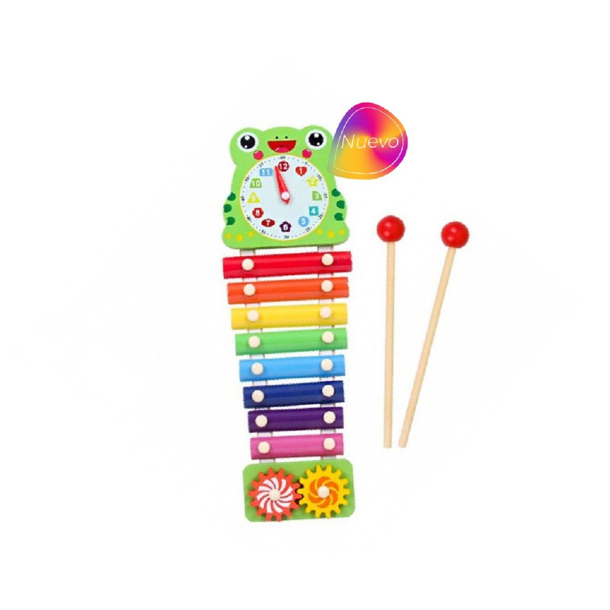 GENERICO - Juguete Xilófono Colorido Rana Con Engranajes