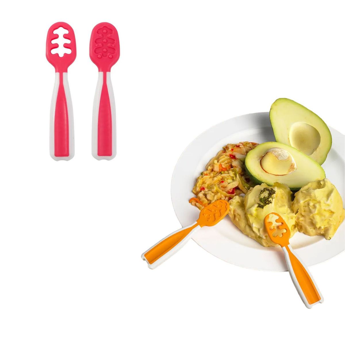 GENERICO - Pre Cucharas para Bebes Pack 2 Niña