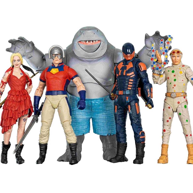 MCFARLANE - Set Escuadron DC King Shark Set 4 Rey Tiburon Mcfarlane