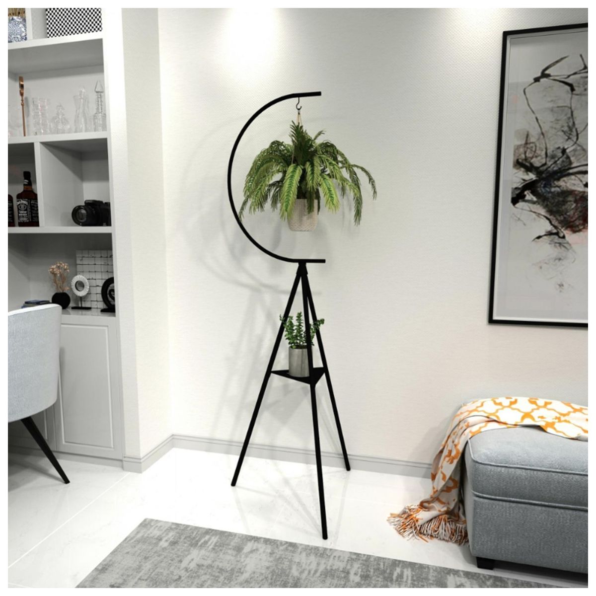 VENTITAS HOME - Maceta Minimalista Hortensia Ventitas Home Negro