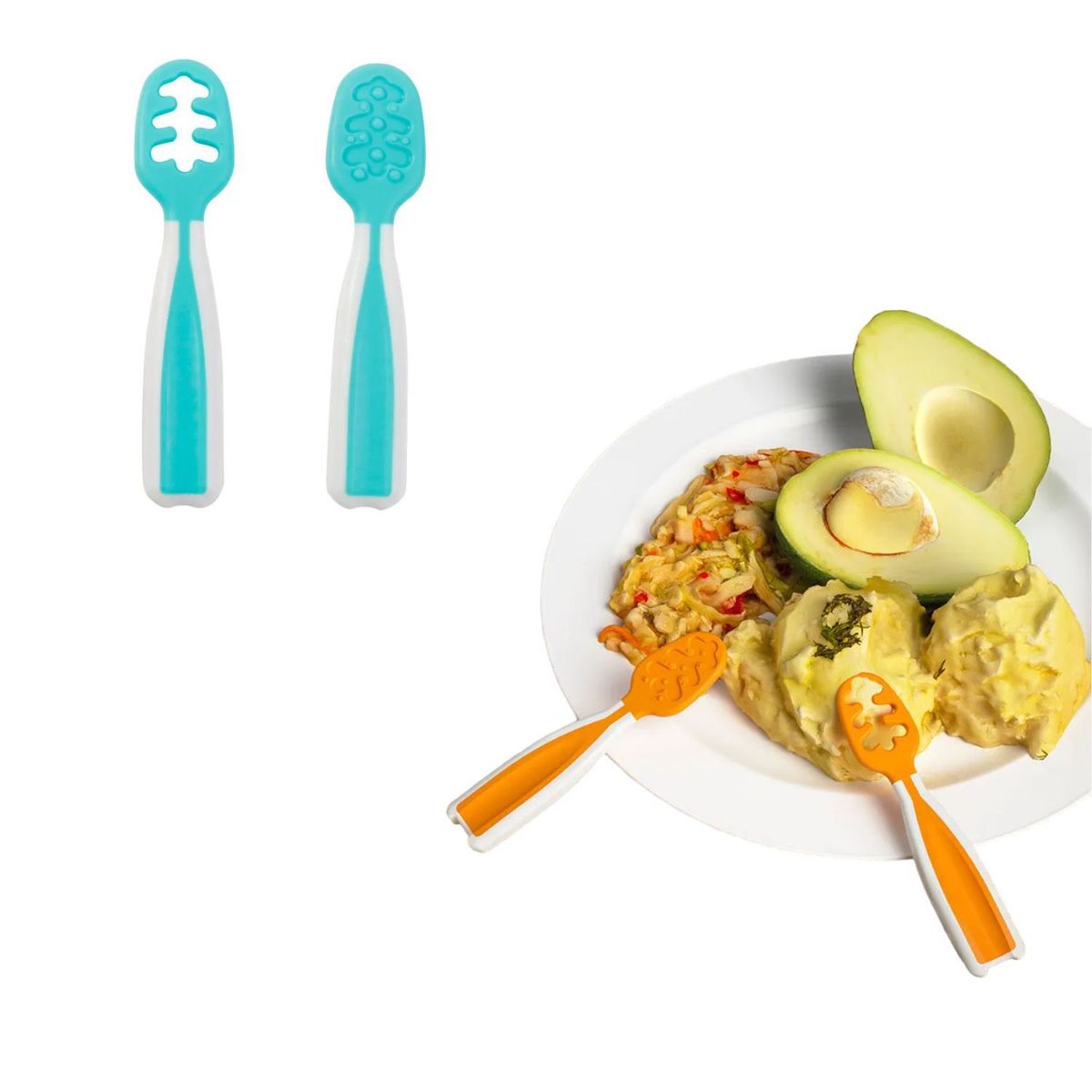 GENERICO - Pre Cucharas para Bebes Niño Pack 2