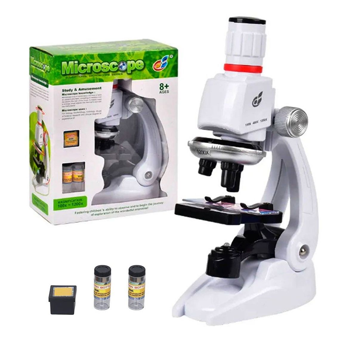 GENERICO - Microscopio Basico Educativo Infantil 3 niveles de Zoom