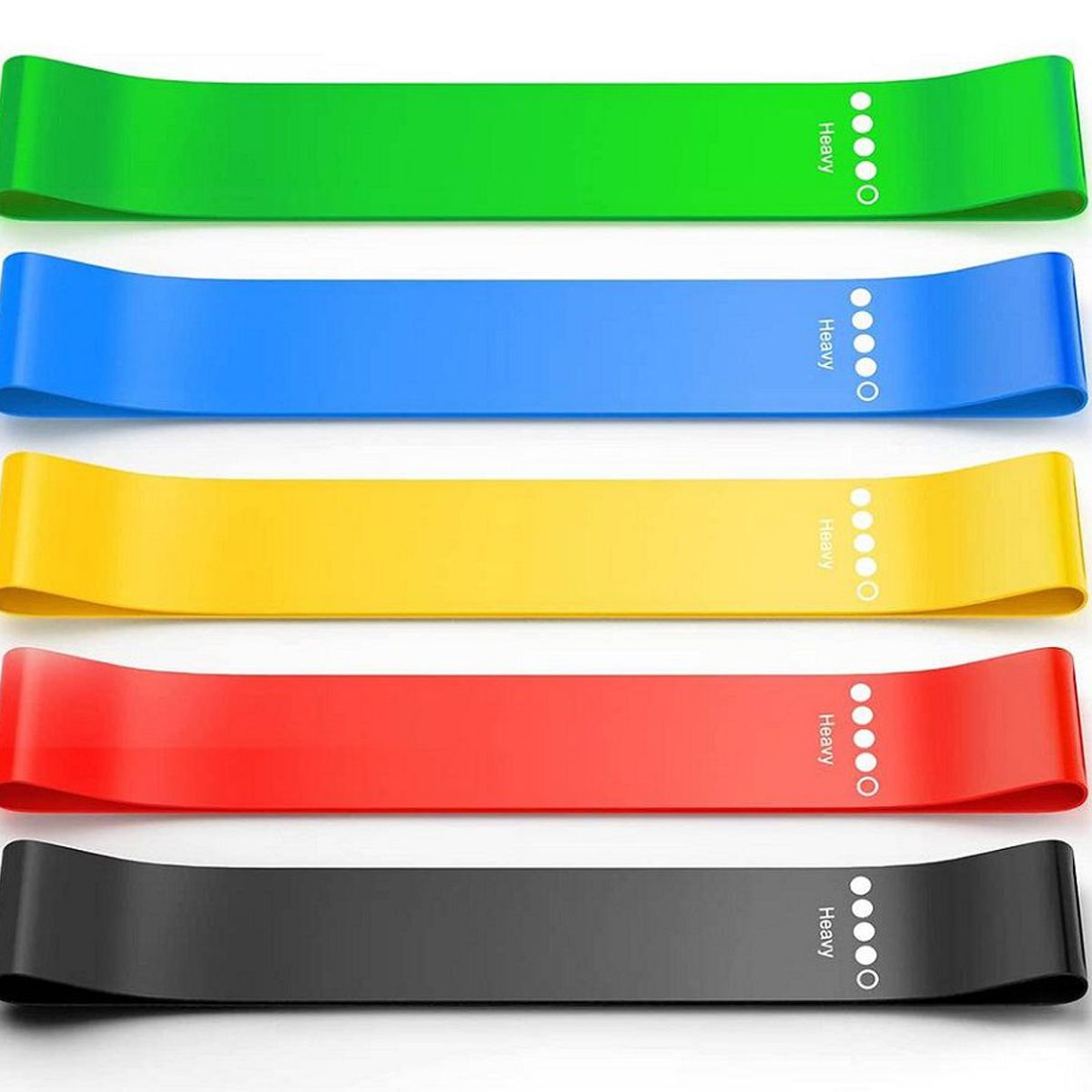 GENERICO - Bandas Cerradas set 5 Resistencias Raciness - Ligas Látex