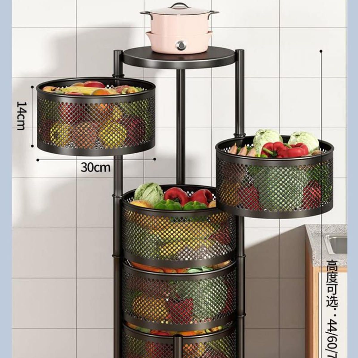 GENERICO - ESTANTE DE COCINA DE 5 NIVELES