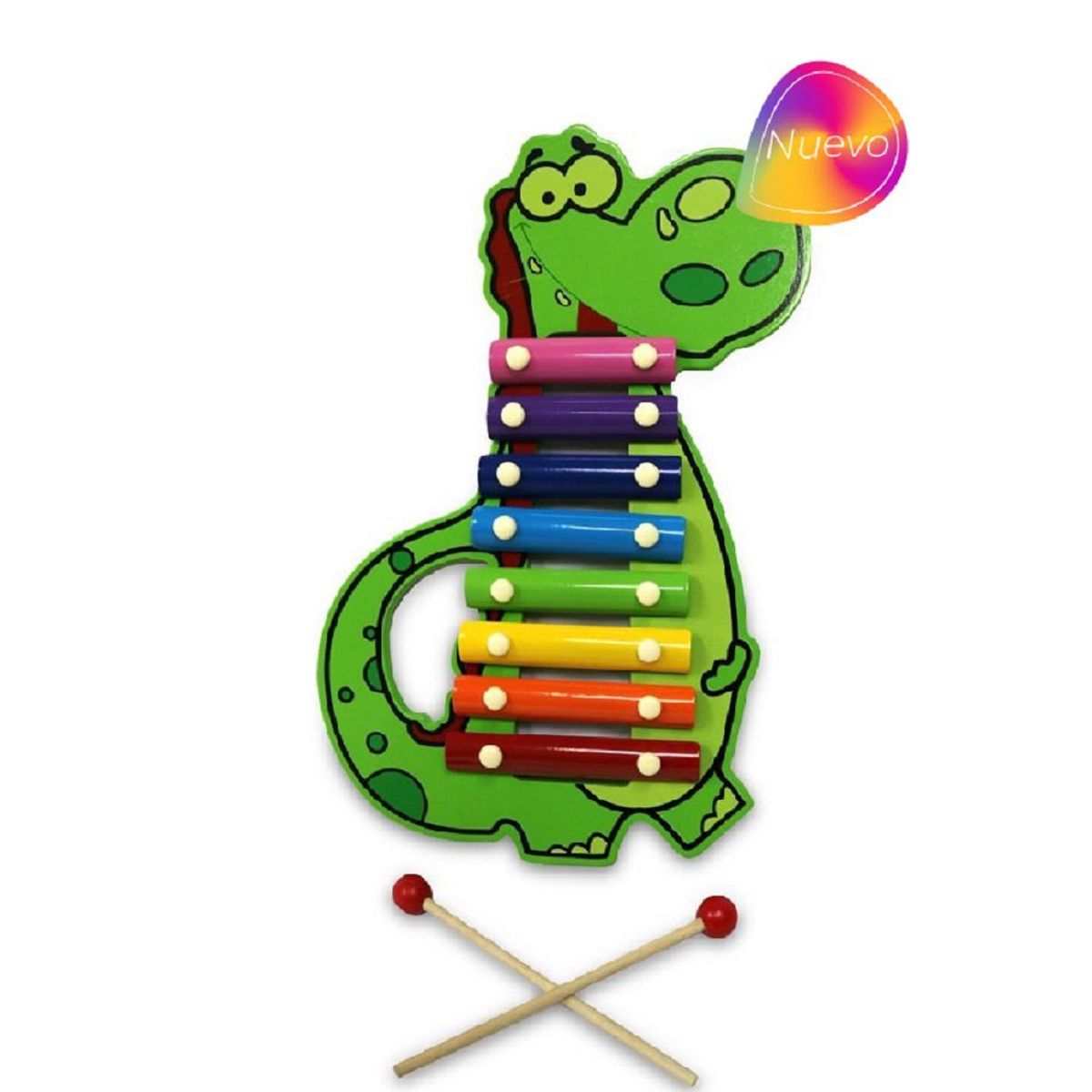GENERICO - Juguete Musical Xilófono Dinosaurio De Madera