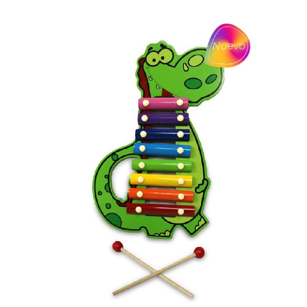 GENERICO - Juguete Musical Xilófono Dinosaurio De Madera