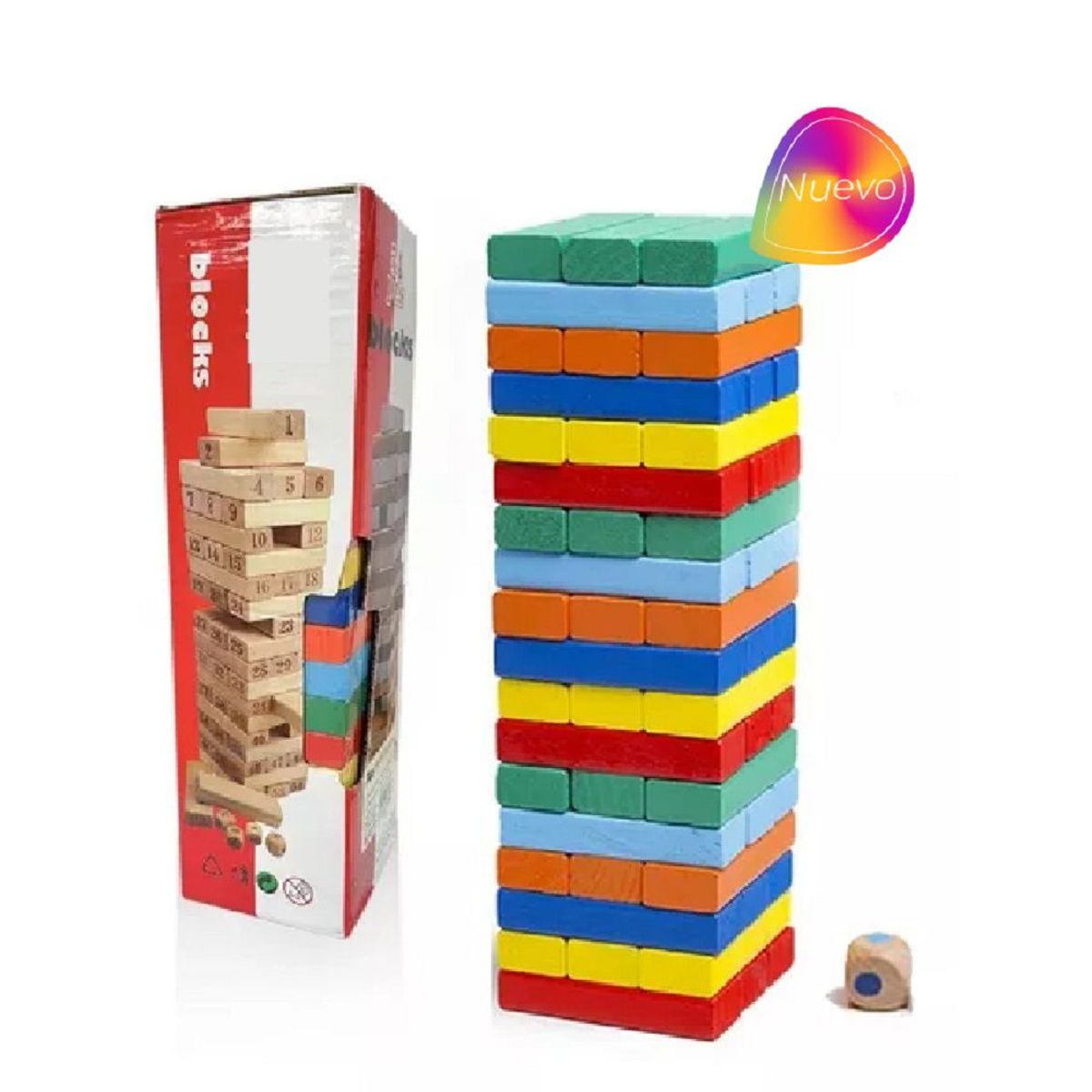 GENERICO - Juego Jenga Educativa De Colores