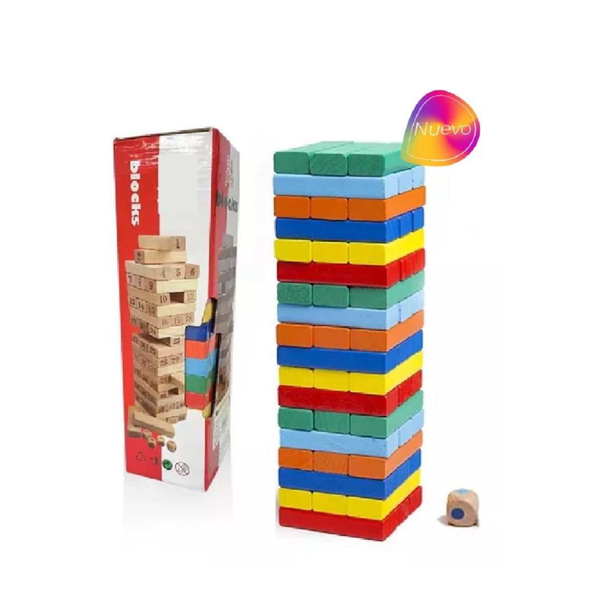 GENERICO - Juego Jenga Educativa De Colores