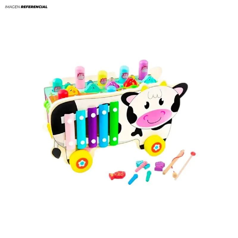 GENERICO - Vaquita Multifuncional Didáctico para Niños