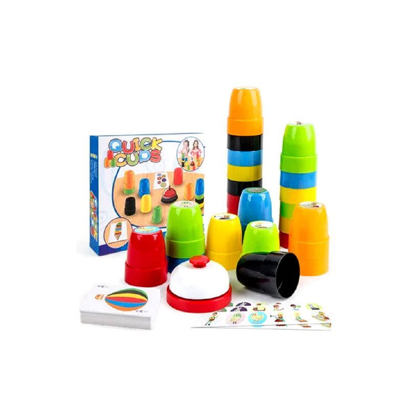 IMPORTADO MC - Juego Didáctico Torre de Vasos con Timbre