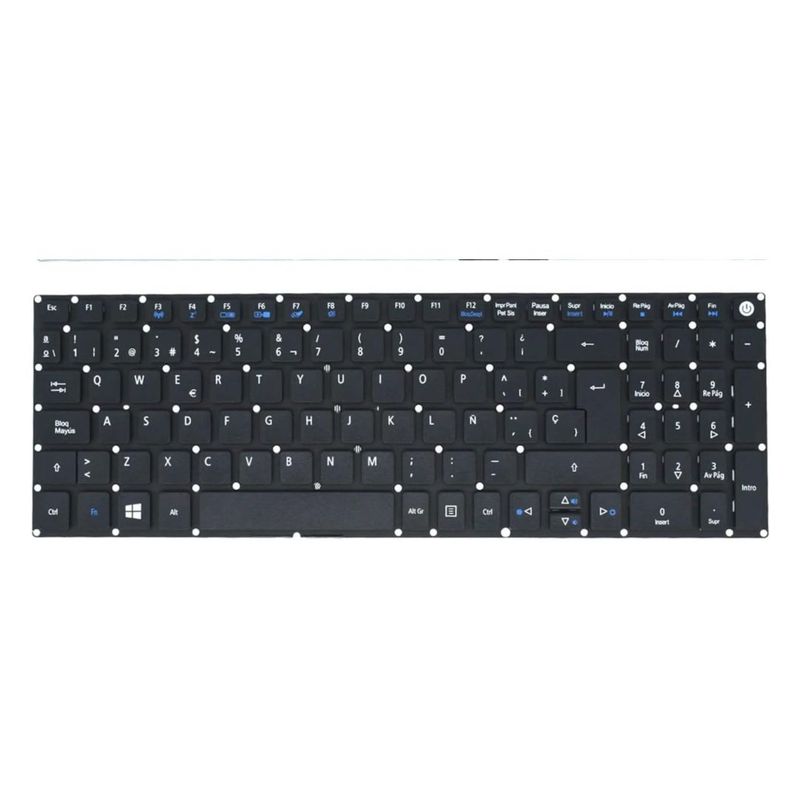GENERICO - Teclado para Laptop Acer Aspire A515-51 A515-52 A517-51 E5-553G