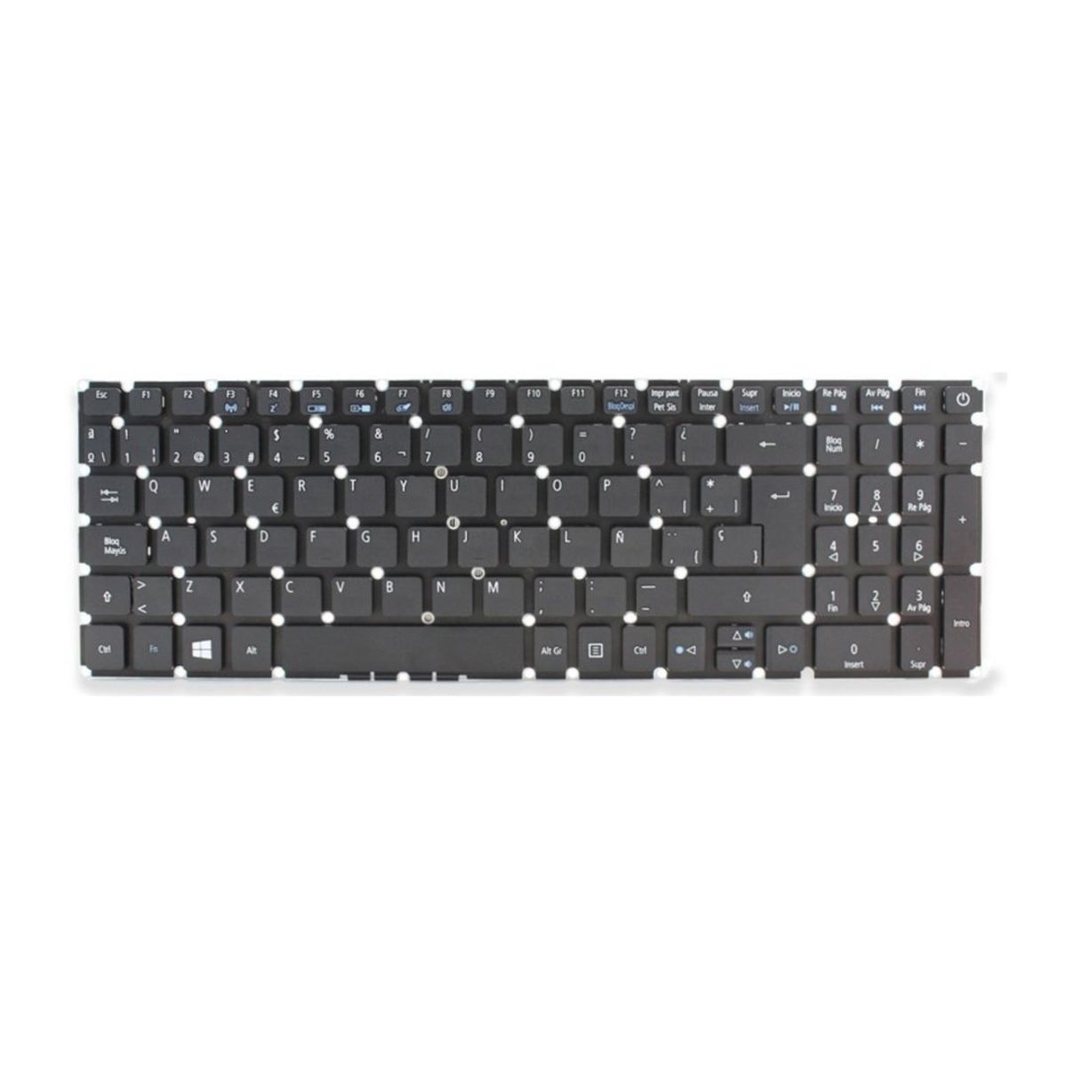 GENERICO - Teclado para Laptop ACER ASPIRE A515-51 A515-52 A517-51 Iluminado