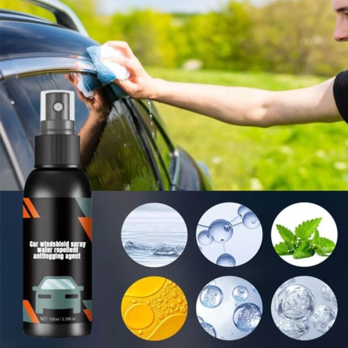 AURELA - Antivaho y Anti Empaño Repelente al Agua ara Lunas de Auto