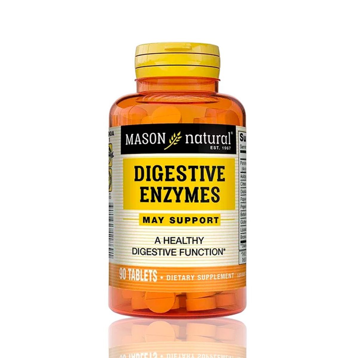 MASON NATURAL - Enzimas digestivas Mason 90 tabletas